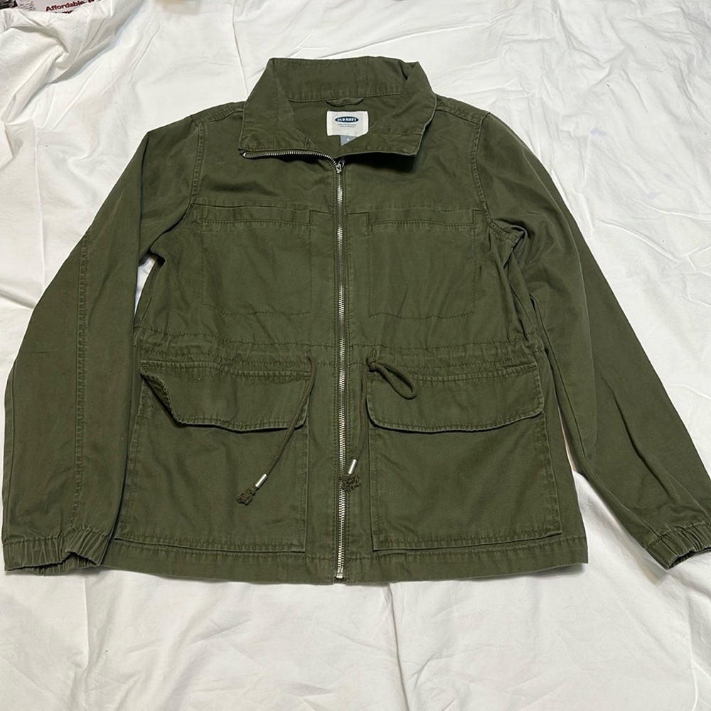 Old Navy Utility Army Jacket Coat Green Size M